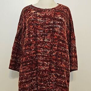 Peruvian Connection Alpaca Wool Cropped Sweater Top Size M/L